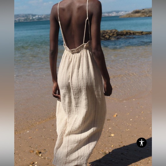 Zara Striped Midi Dress - Picture 2 of 10